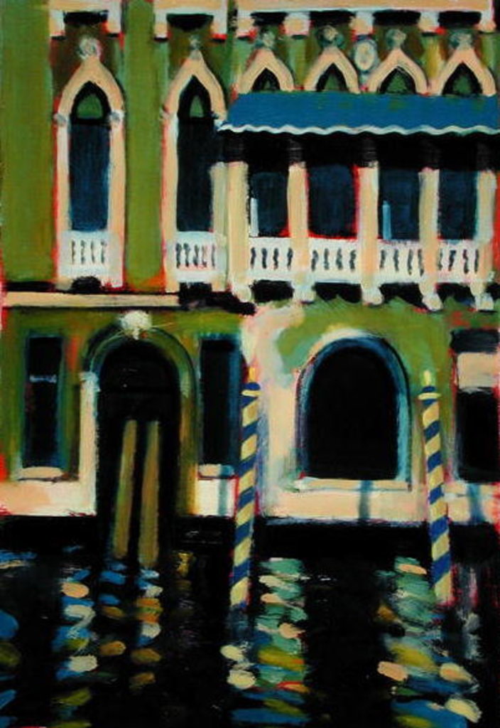 Detail of Blue Awning by Sara Hayward