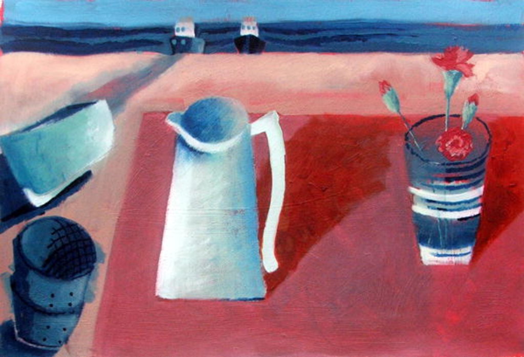 Detail of Carnations by Sara Hayward