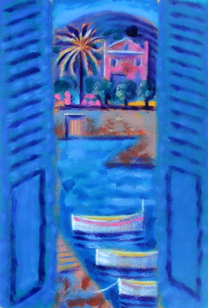 Detail of Pink House by Sara Hayward