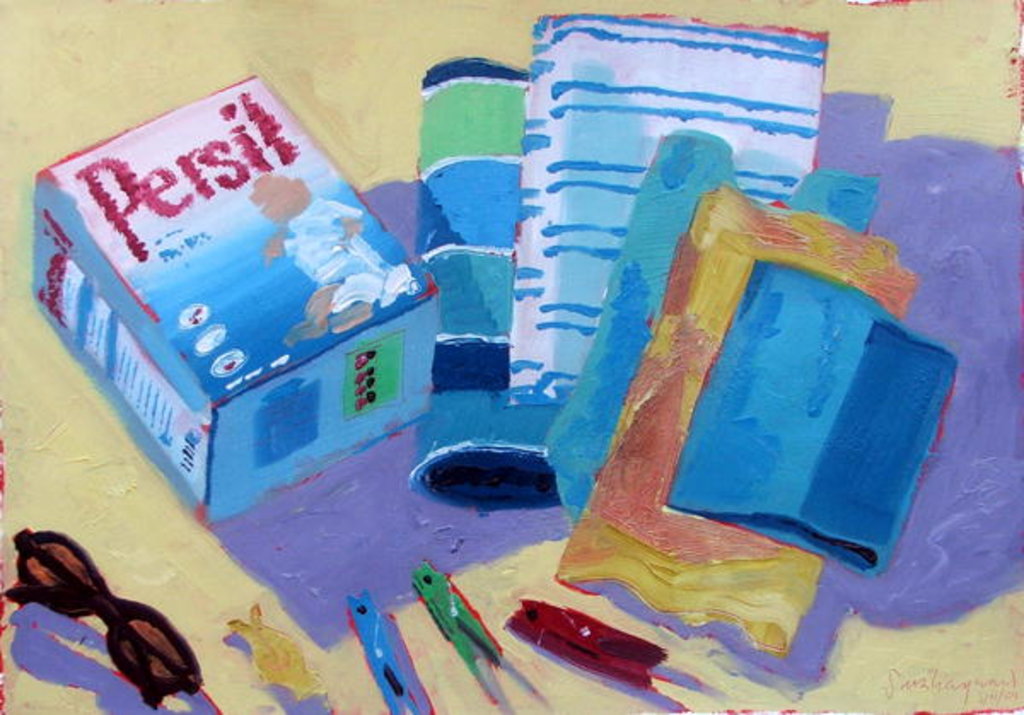 Detail of Three Pegs by Sara Hayward