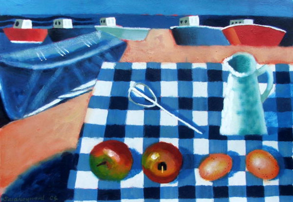 Detail of Two Eggs by Sara Hayward