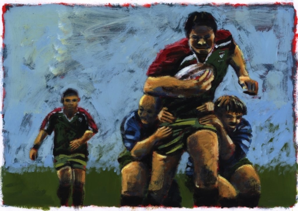 Detail of Rugby, 2009 by Sara Hayward