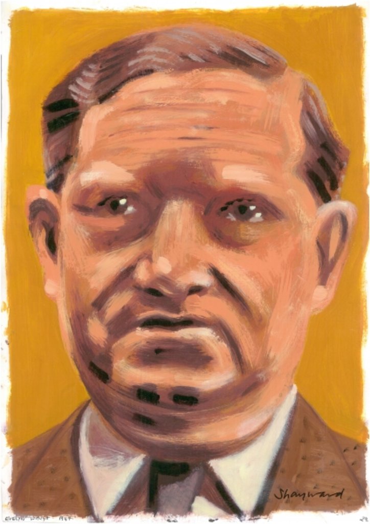 Detail of Evelyn Waugh, 2008 by Sara Hayward