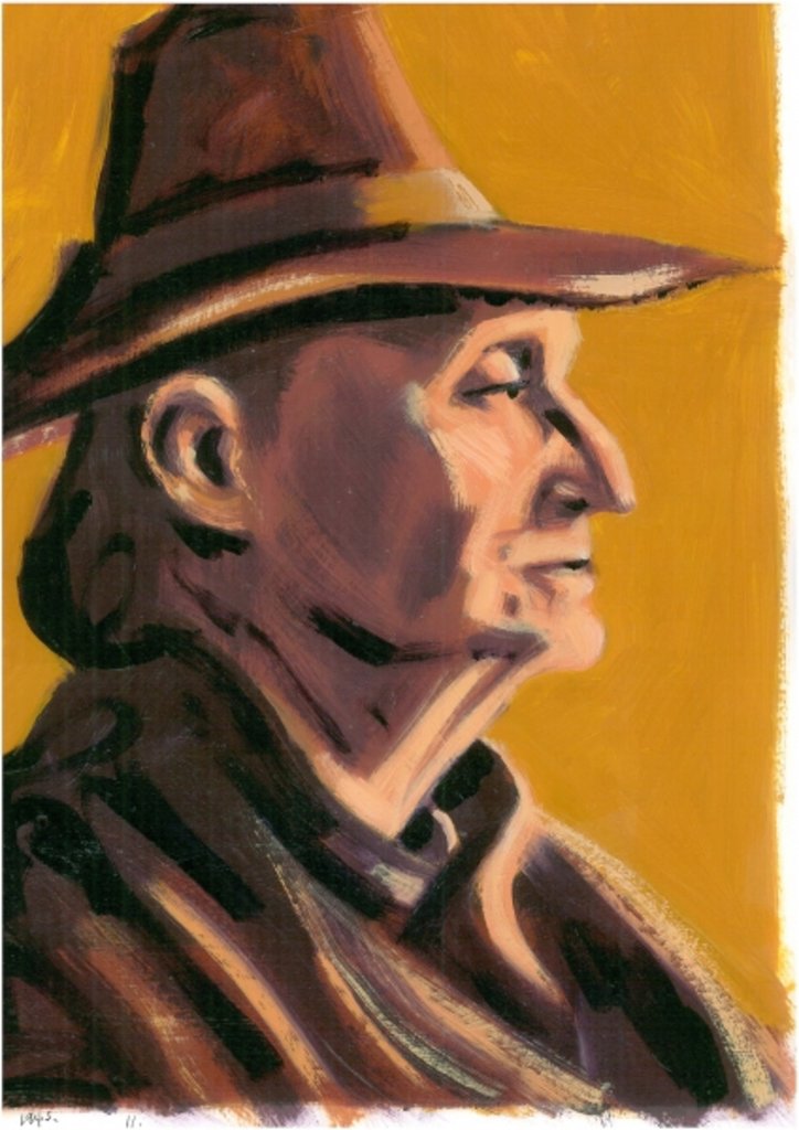 Detail of Edith Sitwell, 2008 by Sara Hayward