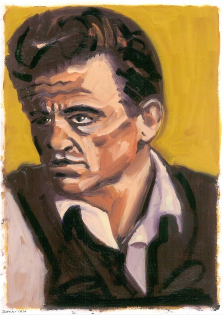 Detail of Johnny Cash, 2080 by Sara Hayward