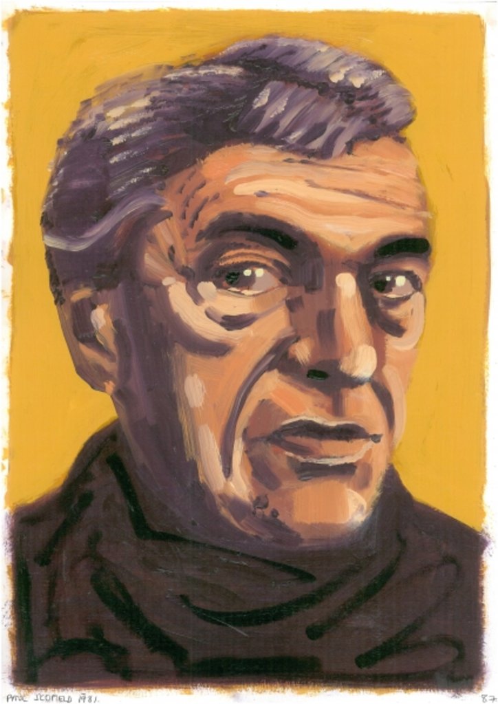 Detail of Paul Scofield, 2008 by Sara Hayward