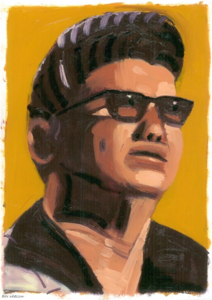 Detail of Roy Orbison, 2008 by Sara Hayward