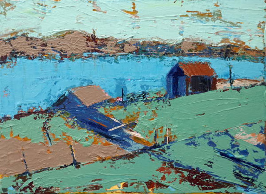 Detail of Farmstead, 2014 by Sara Hayward