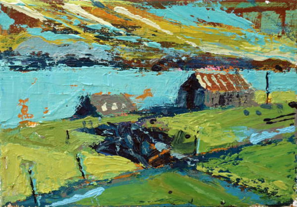 Detail of Farm by the sea, 2014 by Sara Hayward