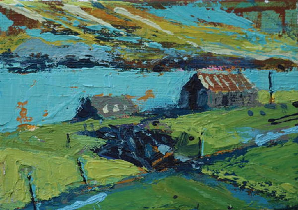 Detail of Farm by the sea, 2019 by Sara Hayward