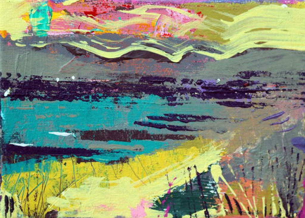 Detail of Out to sea, Iona, 2019 by Sara Hayward