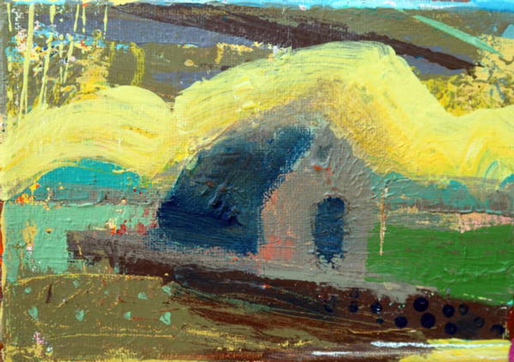 Detail of Iona chapel II, 2019 by Sara Hayward