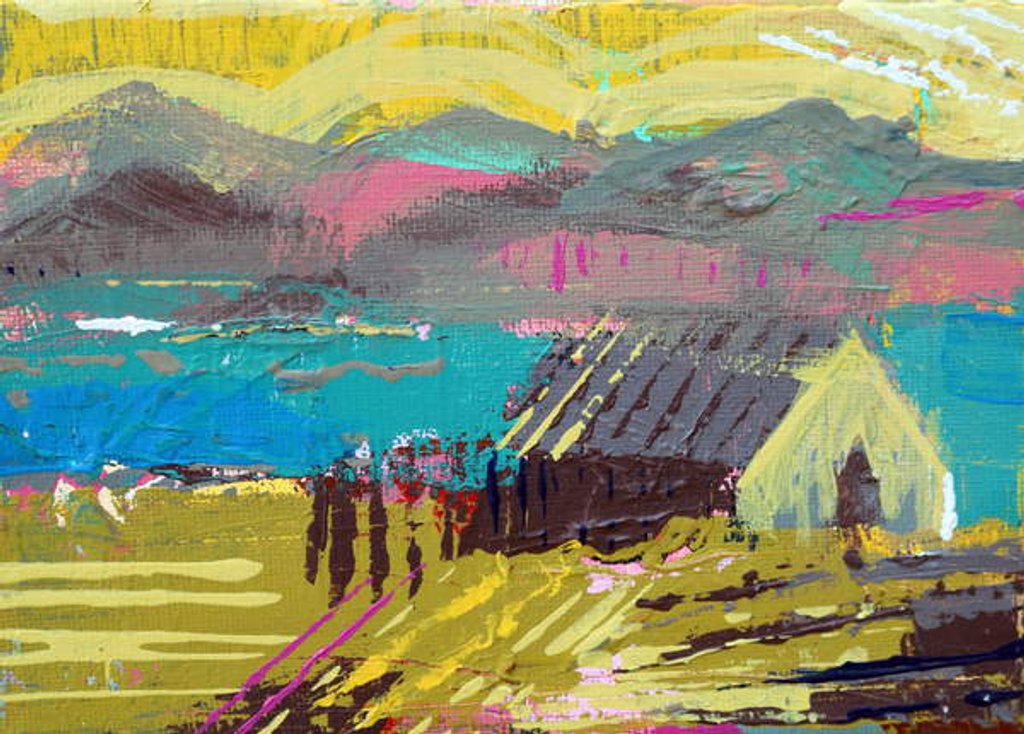 Detail of Retreat Iona I, 2019 by Sara Hayward