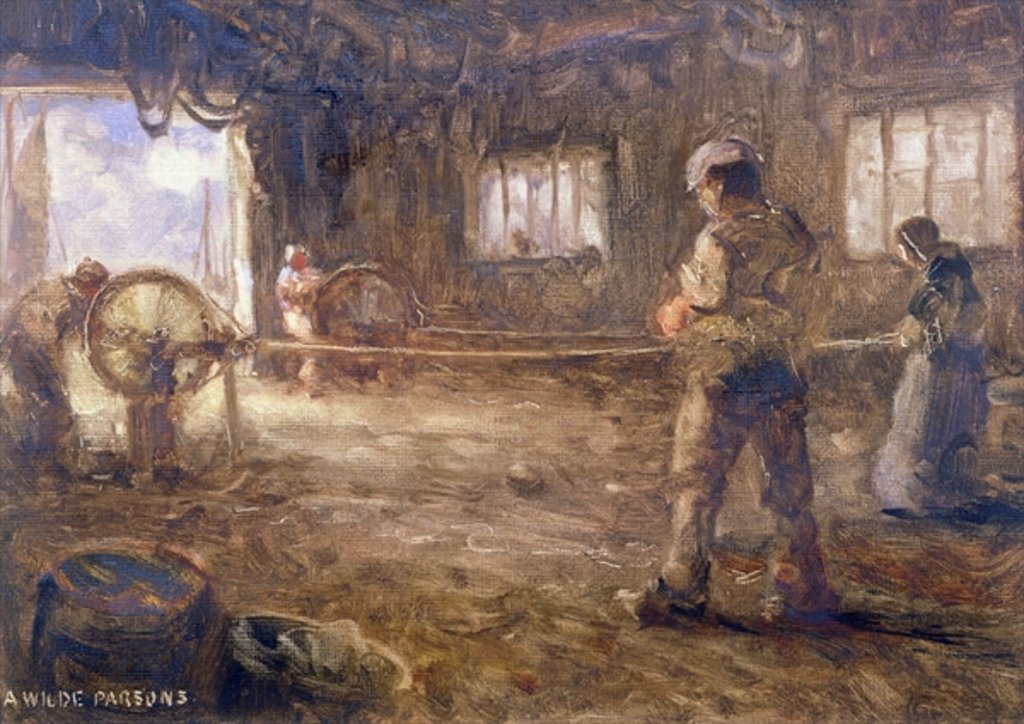 Detail of The Rope Walk, 1932 by Arthur Wilde Parsons