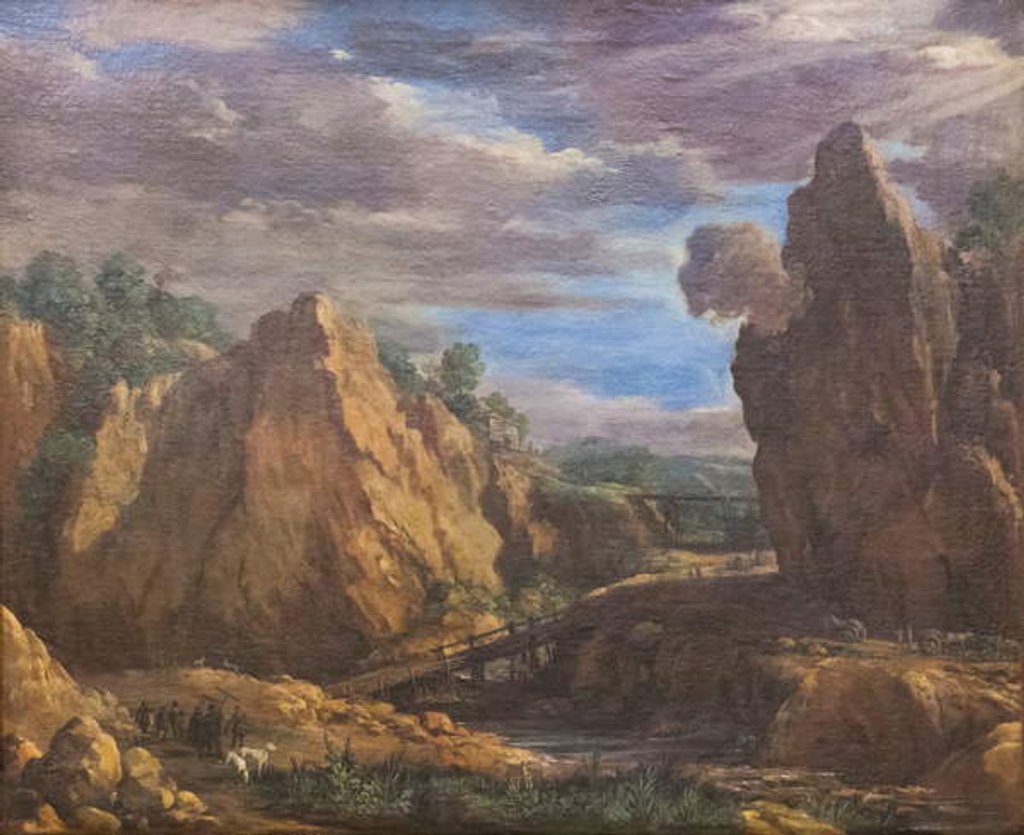 Detail of The Alum Mines in Tolfa, c.1630 by Pietro da Cortona