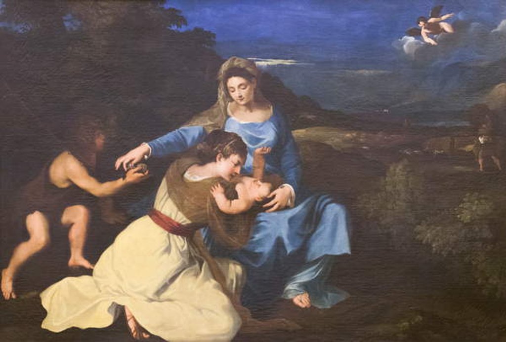 Detail of Madonna and Child with Saints, c.1625, after Titian by Pietro da Cortona