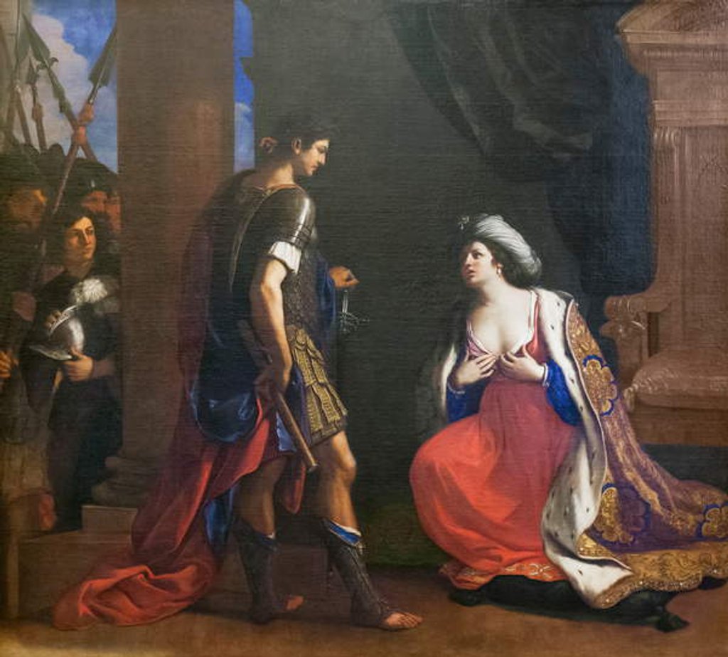 Detail of Cleopatra before Octavianus, 1640 by Guercino