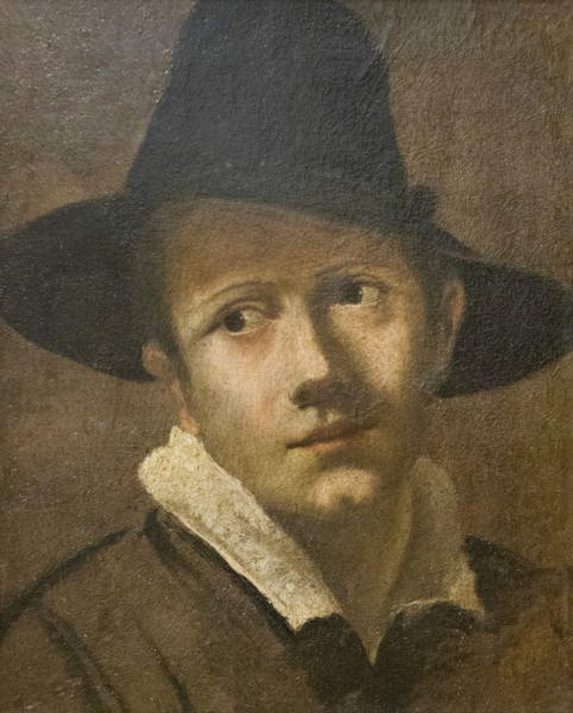 Detail of Portrait of a young man by Ludovico Carracci