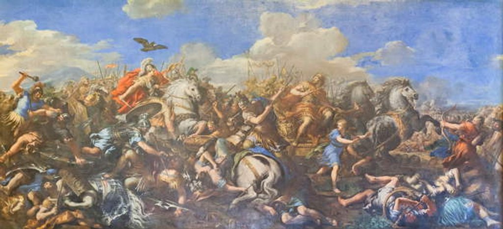 Detail of Battle of Alexander versus Darius, 1644-50 by Pietro da Cortona
