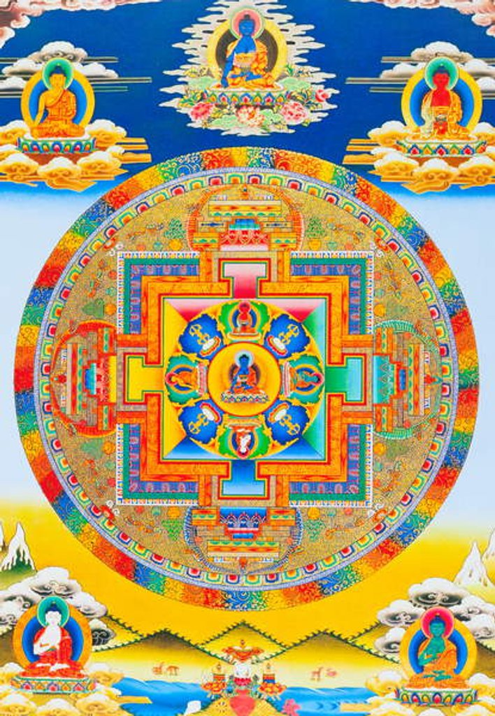 Detail of Akshobhya Mandala by School Nepalese