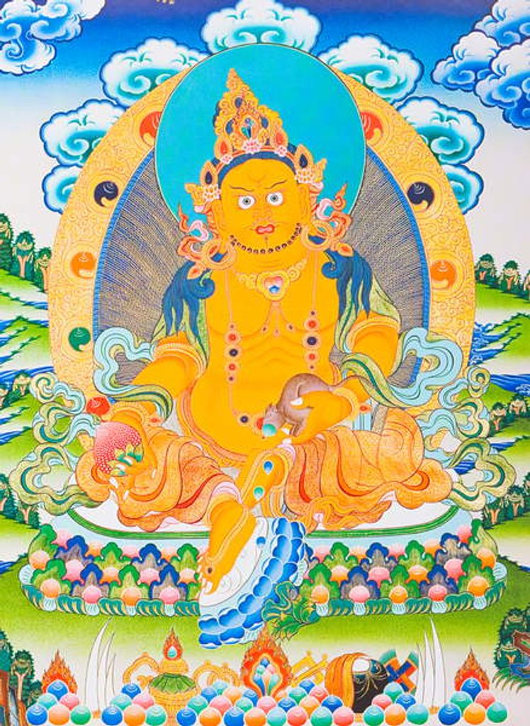 Detail of Image depicting Dzambhala by School Nepalese