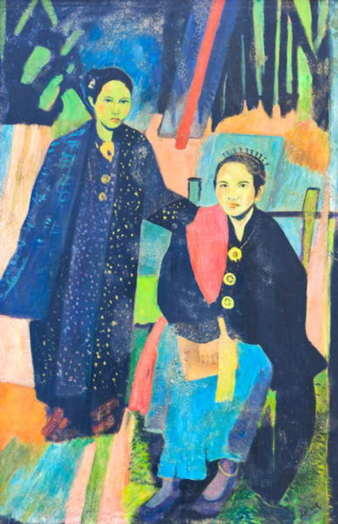 Detail of Portrait of a Sulawesi woman by Jan Frank Niemantsverdriet