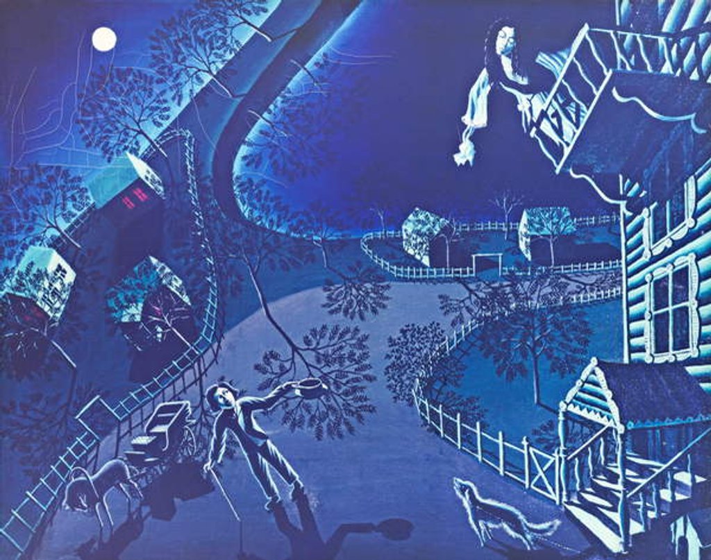 Detail of Farewell, 1921 by Walter Spies