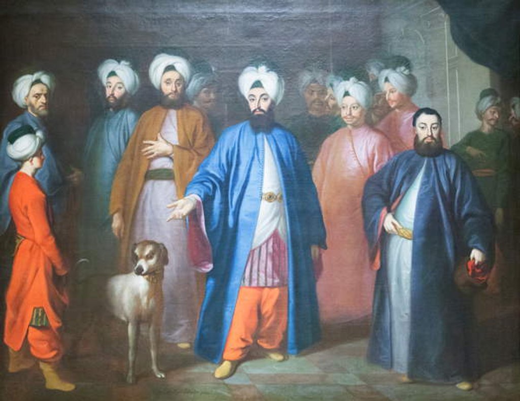 Detail of Mehmed Said Efendi and his retinue, 1733 by George Engelhardt Schroeder