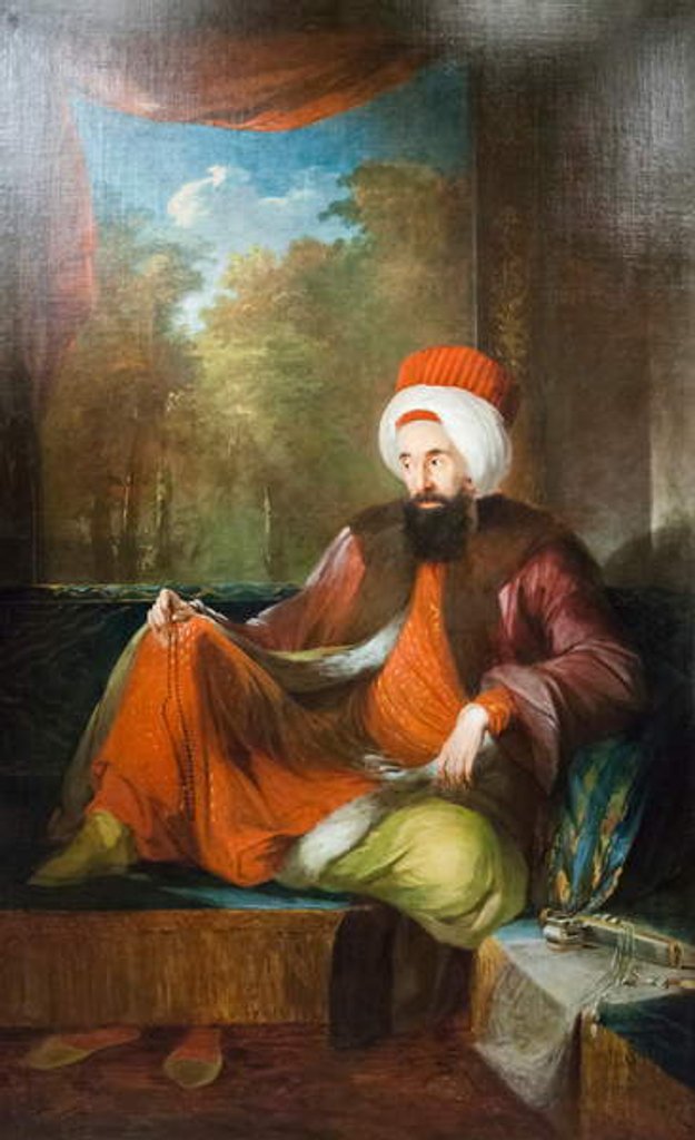 Detail of Yusuf Agah Efendi, 1794-96 by Carl Frederick von Breda