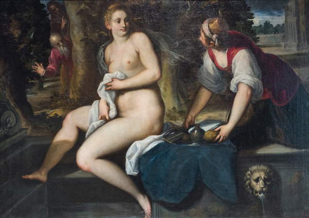Detail of Susanna and the elders by Palma Il Giovane