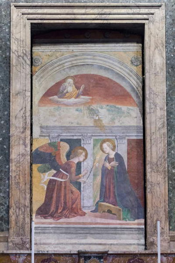 Detail of Annunciation, early 15th century by Melozzo da Forli