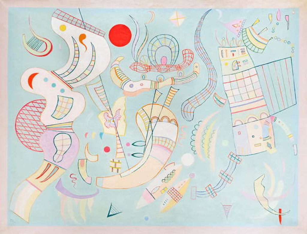 Detail of Tensions Claires, 1937 by Wassily Kandinsky