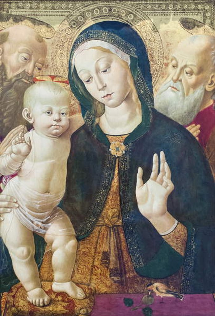 Detail of The Virgin and Child with Two Saints, c.1500 by Bernardino Fungai