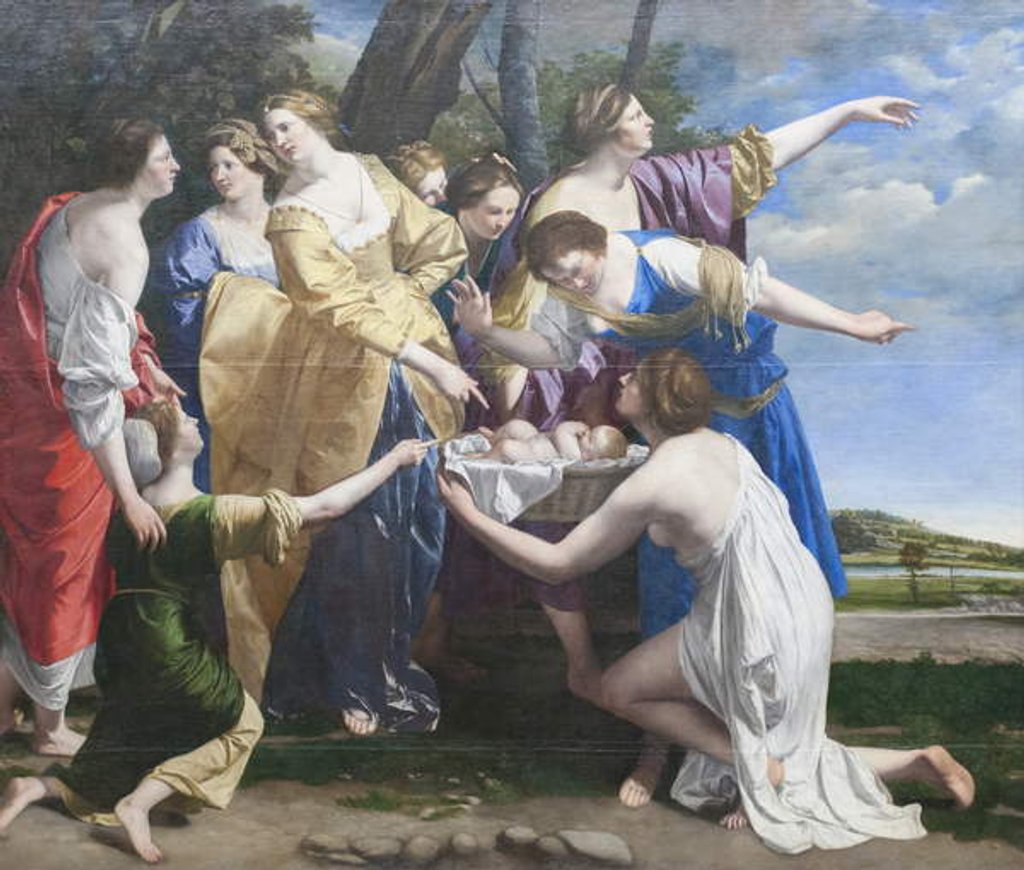 Detail of The Finding of Moses, early 1630s by Orazio Gentileschi