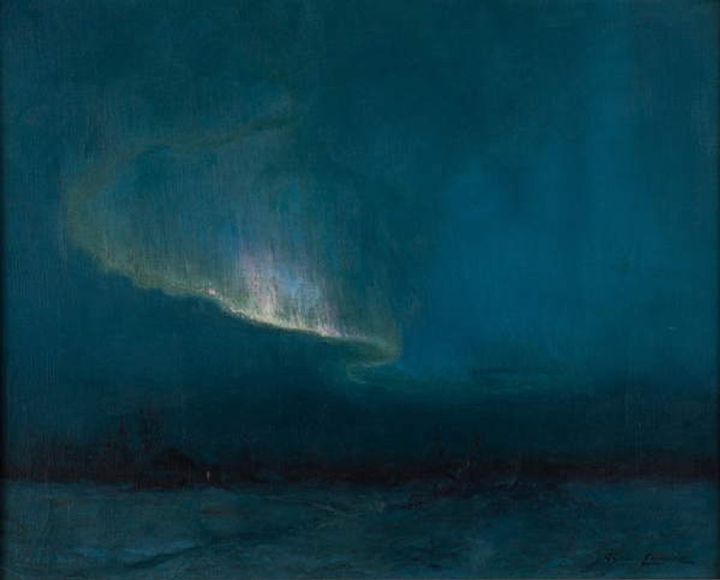 Detail of The Northern Lights, 1926 by Sidney Laurence