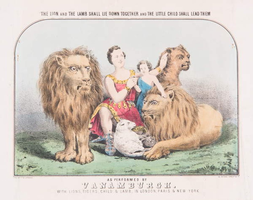 Detail of The Lion and the Lamb Shall Lie Down Together and The Little Child Shall Lead Them, c.1840 by T. W. Strong