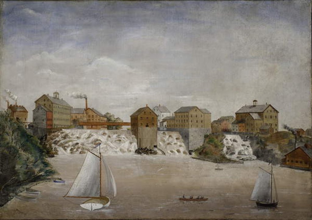 Detail of Falls of Vergennes, c.1875-76 by S. H. Washburn