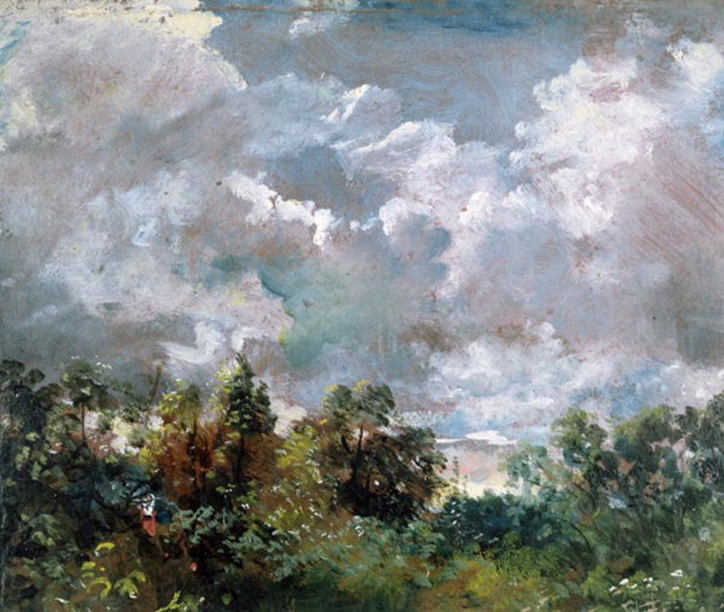 Detail of Study of Sky and Trees, 1821 by John Constable