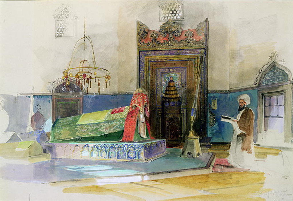 Detail of Tomb of Bayazid I, Bursa, Turkey by English School