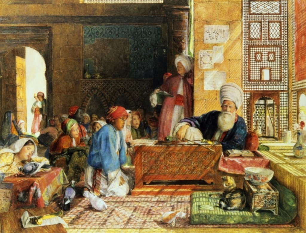 Detail of Interior of a School, Cairo, 1890 by John Frederick Lewis
