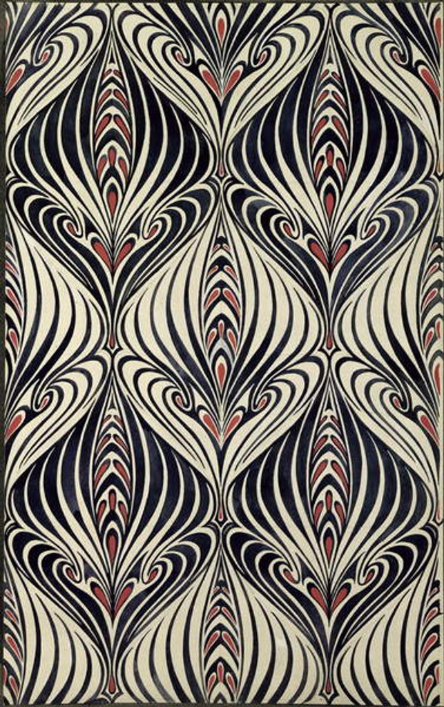 Detail of Design for a printed textile, 1928 by Douglas B. Cockerell