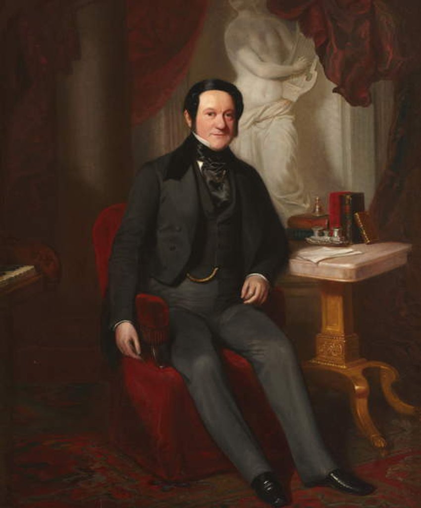 Detail of Domenico Francesco Maria Crivelli, 1849 by Ernst August Becker