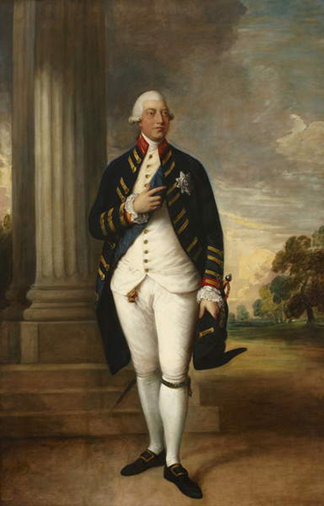 Detail of George III, c.1790 by Gainsborough Dupont