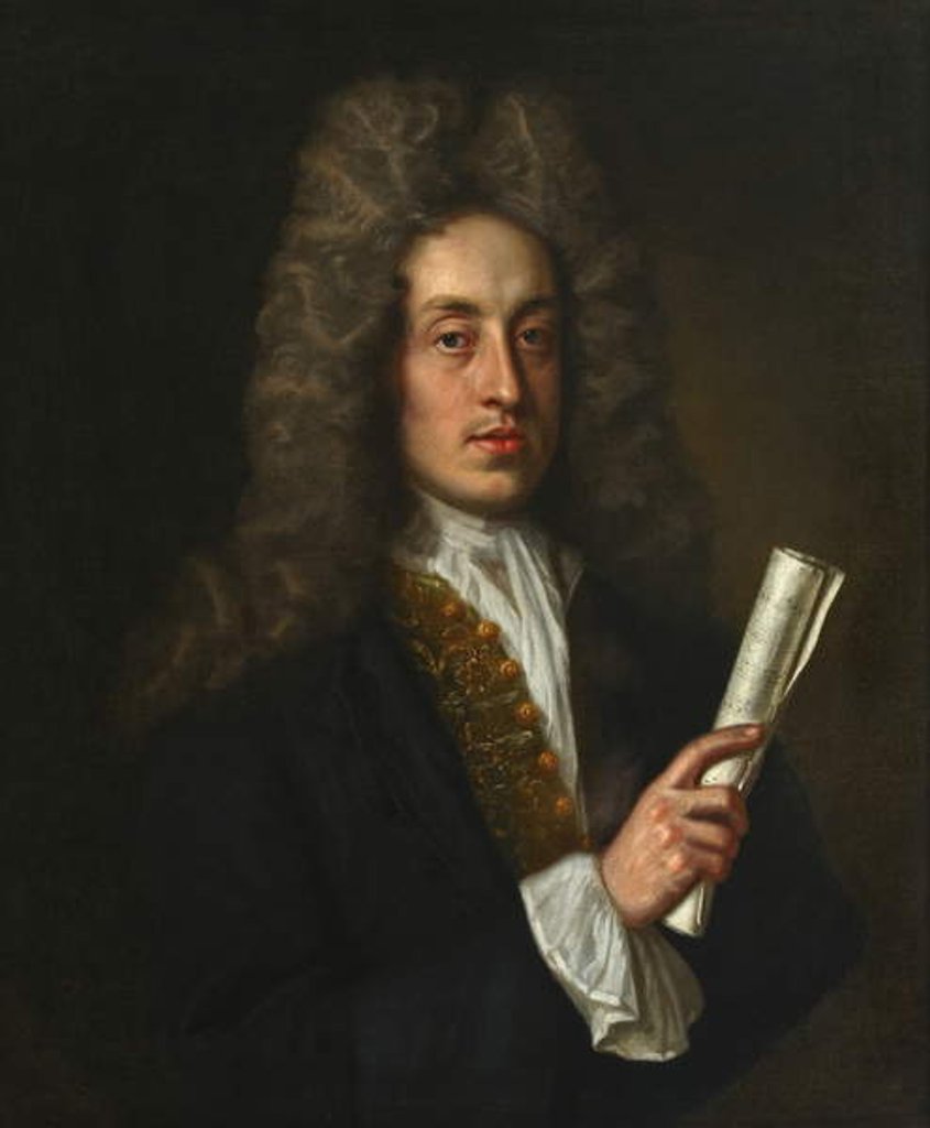 Detail of Daniel Purcell, c.1705 by Pierre Mignard