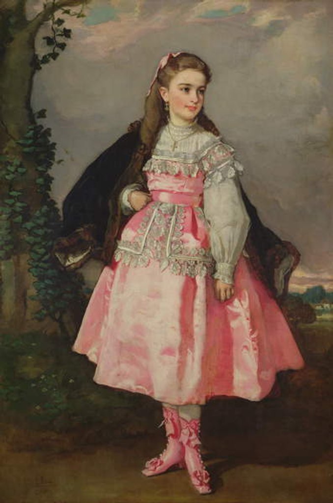 Detail of The Countess of Santovenia, 1871 by Eduardo Rosales