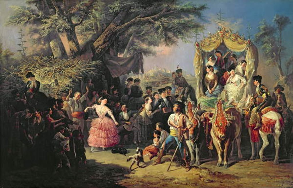 Detail of The Santiponce Fair by Manuel Roderiguez Guzman