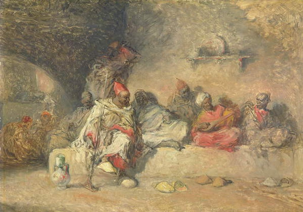 Detail of A Group of Moors by Francisco Lameyer