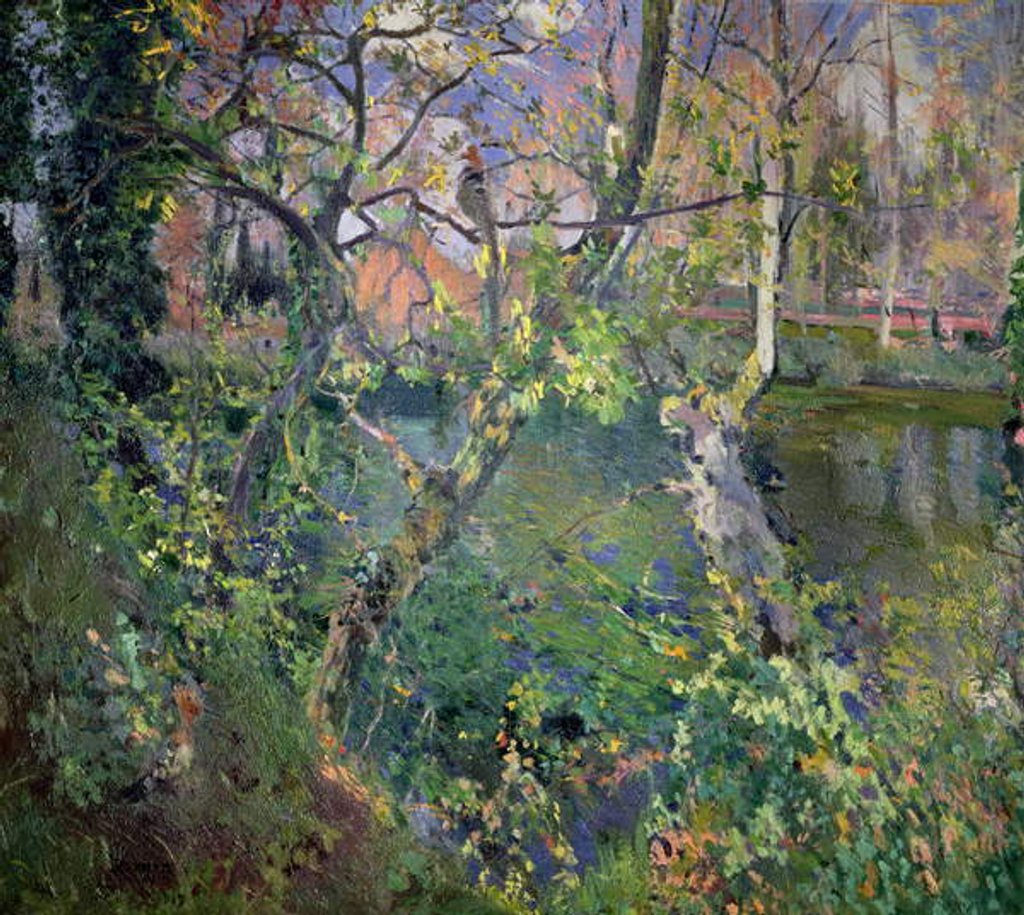 Detail of The Rains of Moguda, 1917 by Joaquin Mir Trinxet