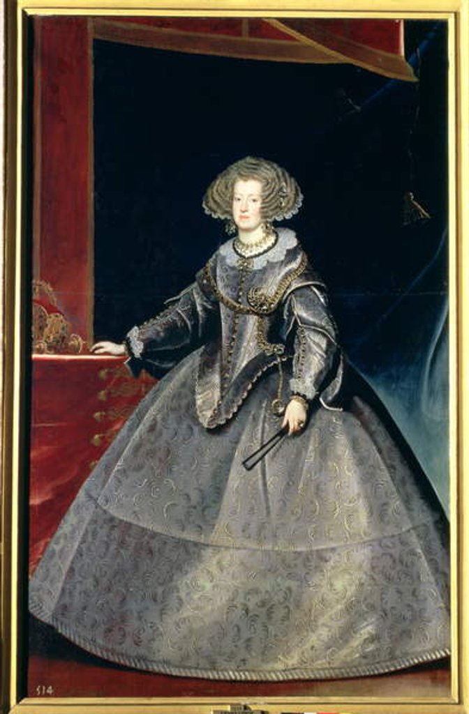 Detail of Infanta Maria Theresa c.1646 by Frans Luyckx or Leux