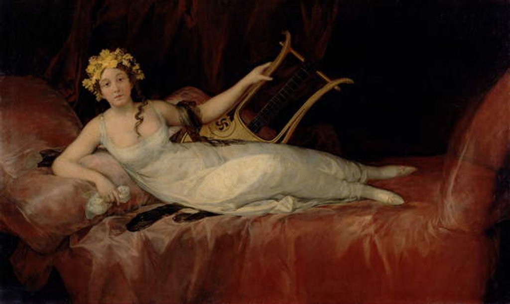 Detail of The Marquesa de Santa Cruz, 1805 by Francisco Jose de Goya y Lucientes